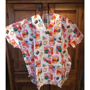 Scrub Tops EXTRA LARGE XL Size Doctor Veterinarian Nurse Office Handmade